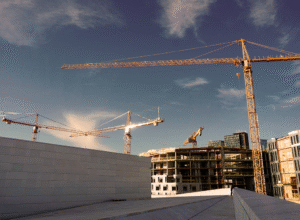 Photo with a construction site